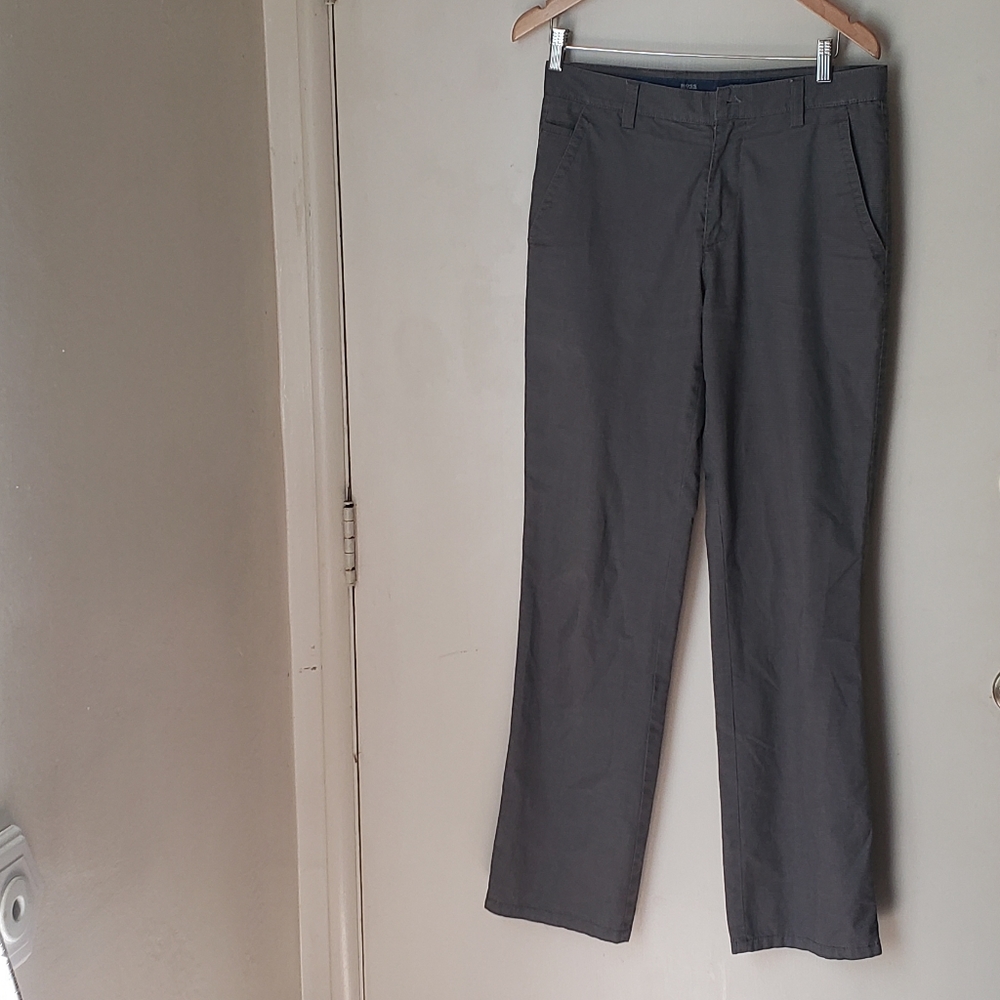 Boss Hugo Boss Gray Slacks *needs button*